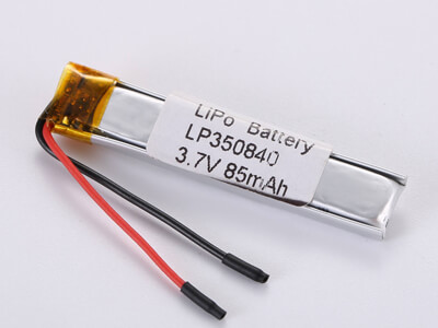 small LiPo Battery LP350840 3.7V 85mAh