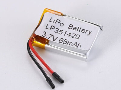 small LiPo Battery LP351420 3.7V 65mAh