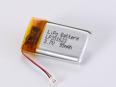 small LiPo Battery LP351623 3.7V 95mAh