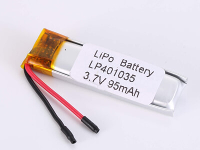small LiPo Battery LP401035 3.7V 95mAh