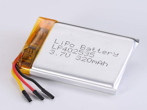 Lithium Polymer Battery 3.7V 500mAh