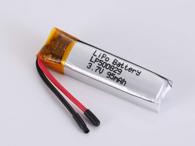 small lipo battery lp500829 3.7v 95mah