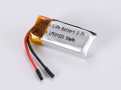 small LiPo Battery LP501323 3.7V 90mAh