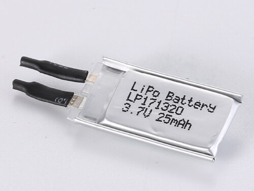 Ultra-Thin LiPo Battery LP171320 3.7V 25mAh