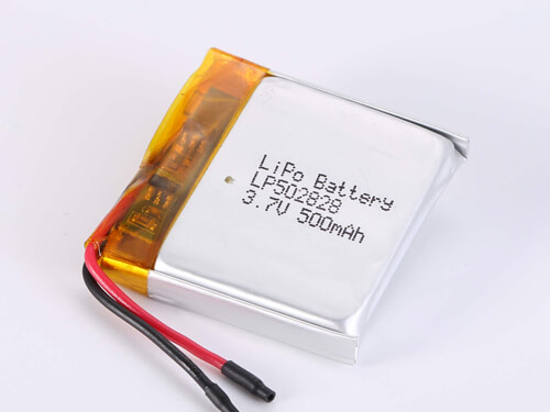 Lithium Polymer Battery 3.7V 500mAh