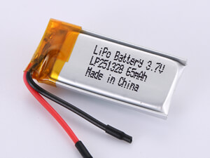 small lipo battery lp251328 3.7v 65mah