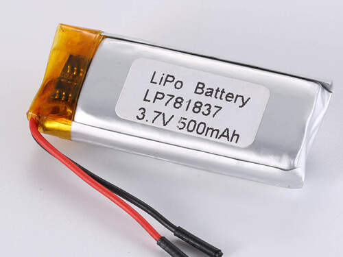 Lithium Polymer Battery 3.7V 500mAh