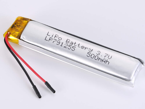 Lithium Polymer Battery 3.7V 500mAh