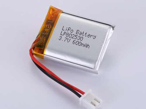 Lithium Polymer Battery 3.7V 600mAh