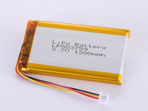 Lithium Polymer Battery 3.7V 1200mAh